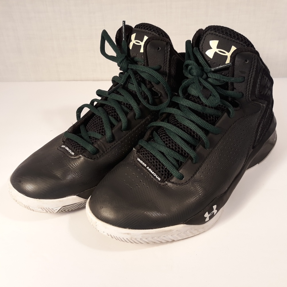 Under Armour Kids Micro-G Black & White Sneakers